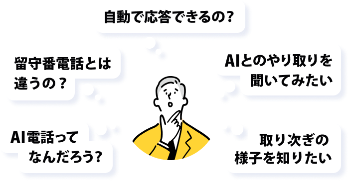 ミライAIとのやり取りを電話ですぐ体験できます！